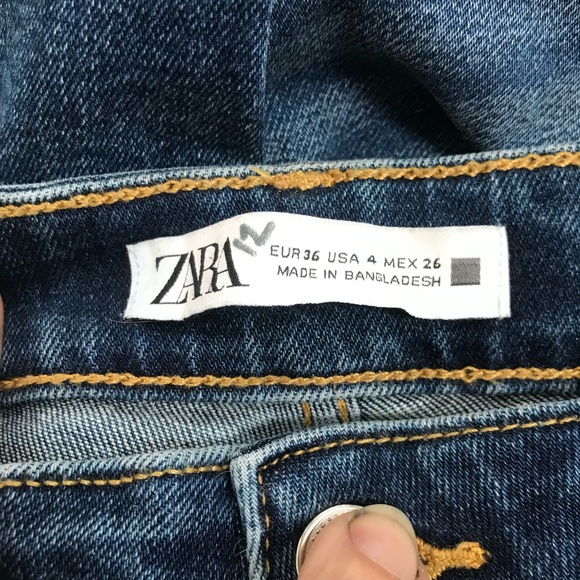 Zara Midrise Skinny Jean & American Eagle Soft Knit Distressed Mom Jean size 4 - Picture 13 of 14